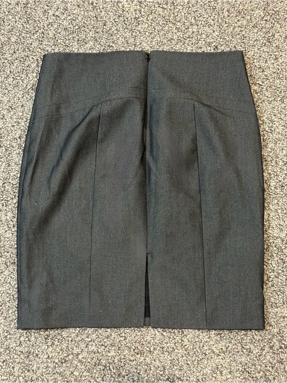Express Charcoal Gray Tailored Pencil Skirt - Picture 6 of 7